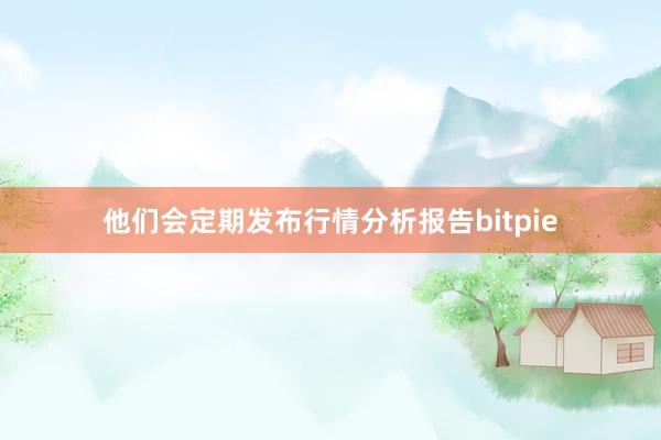 他们会定期发布行情分析报告bitpie